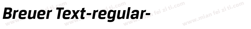 Breuer Text-regular字体转换